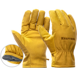 KRAFTOOL EXTREM, XL, от мех. воздействий, кожаные перчатки / 1136-XL